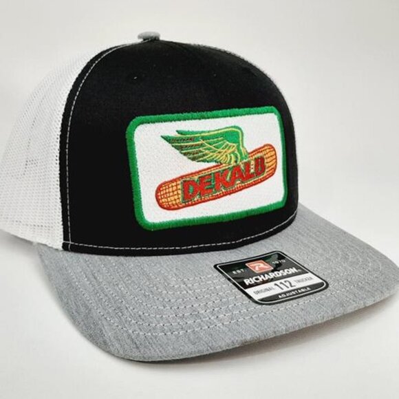 Retro Vintage Style Dekalb Flying Corn Patch Richardson 112 Trucker Cap Hat Farm main image 4